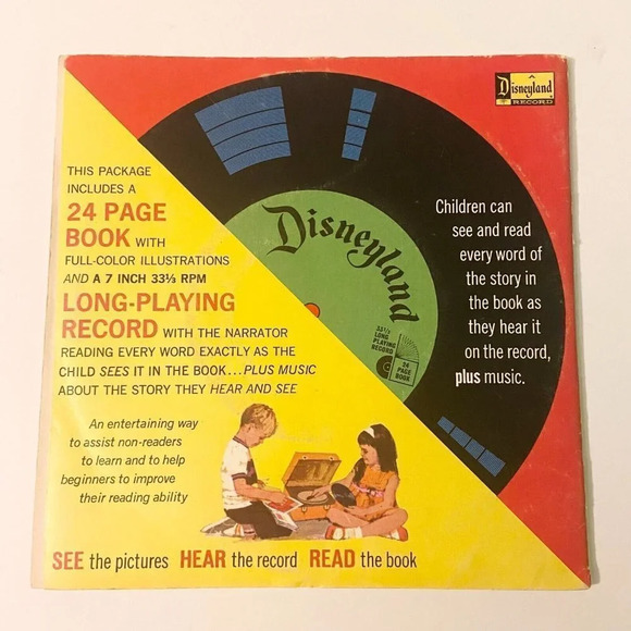 Vintage 1967 Disney Hansel and Gretel 7 Inch Record and Book - Picture 2 of 15